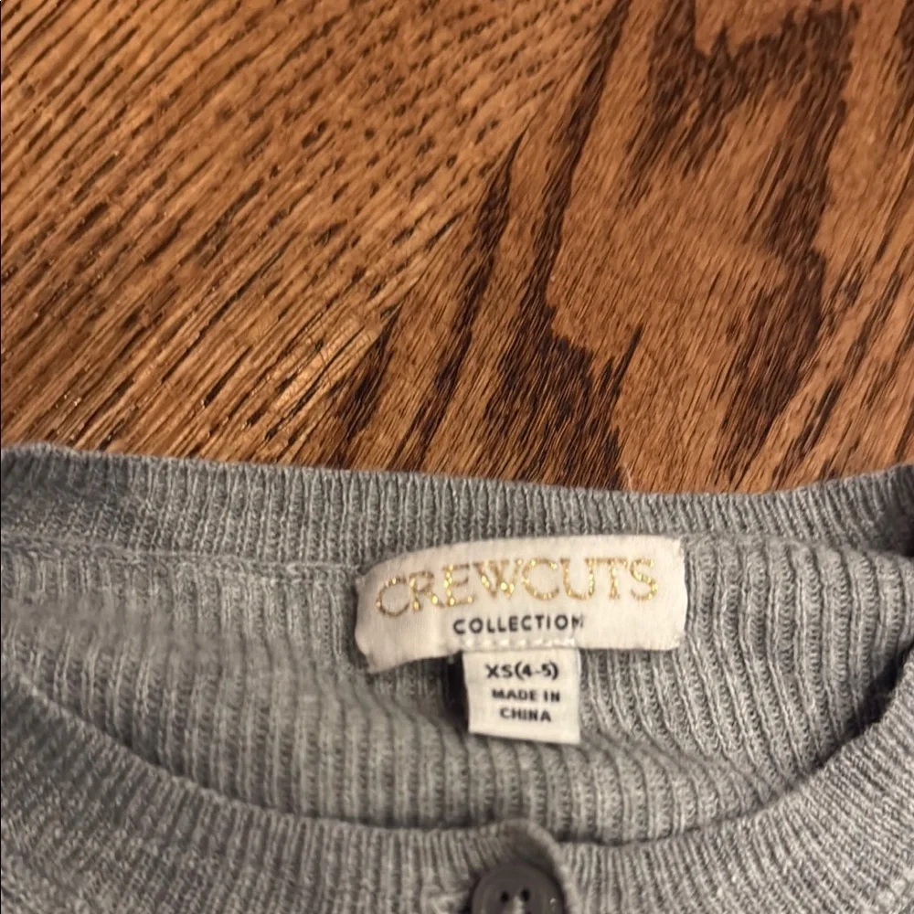 Girls crewcuts embellished grey sweater